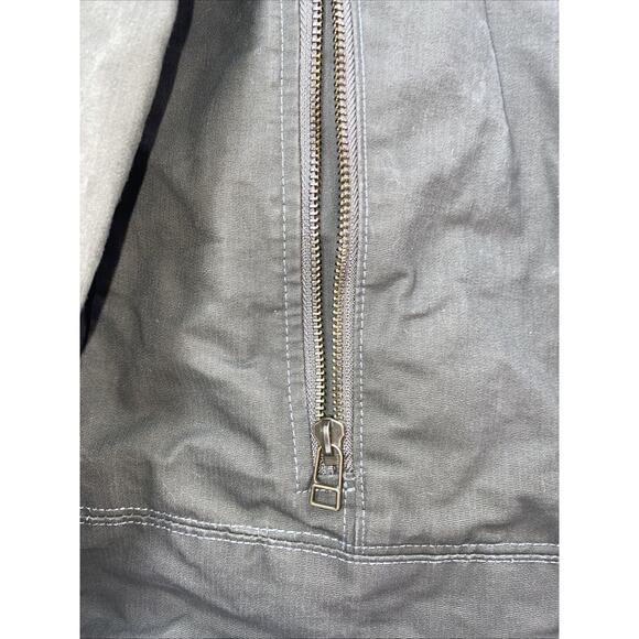 Kuhl Burr Canvas Jacket Fleece Lined Small Mens Green Patina Hiking - Picture 2 of 14